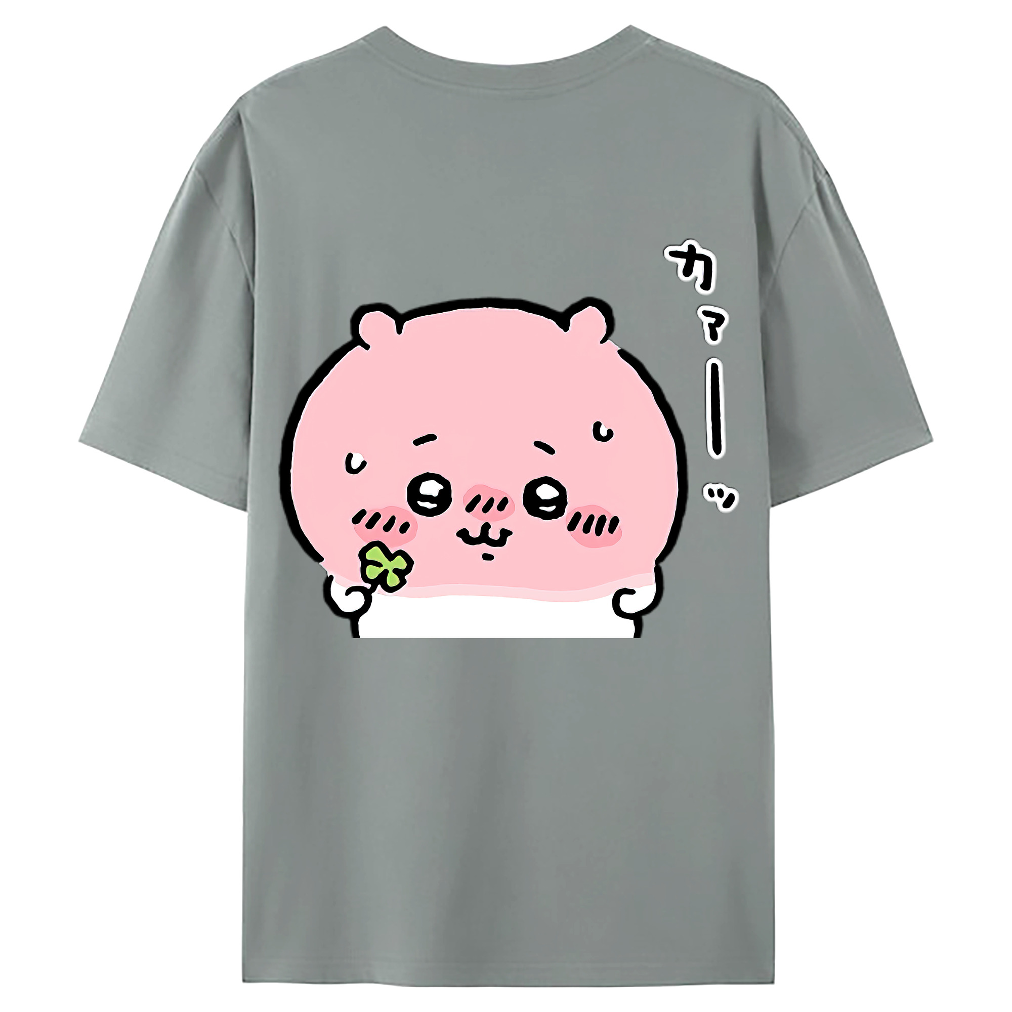 （画像用） ちいかわ ちいかわ Chii-kawa chiikawa 綿100％ メンズ半袖Tシャツ（バックプリント） 通気性